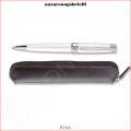Tollak-ceruzák - AG.NXT1B704000 Golyóstoll, lakkozott gyöngyház színben, fekete zipzáras bőrtokkal