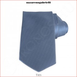 Nyakkendők - AG.UXC1C002000 Apró szövöttmintás azúrkék selyemnyakkendő