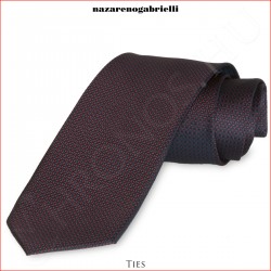 Nyakkendők - AG.UXC1B502000 Apró szövöttmintás sötétkék selyemnyakkendő