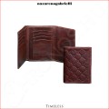 Timeless - XX-22/0128-11 Háromrészes tárca, 8 hitelkártya tartóval, barna bőr